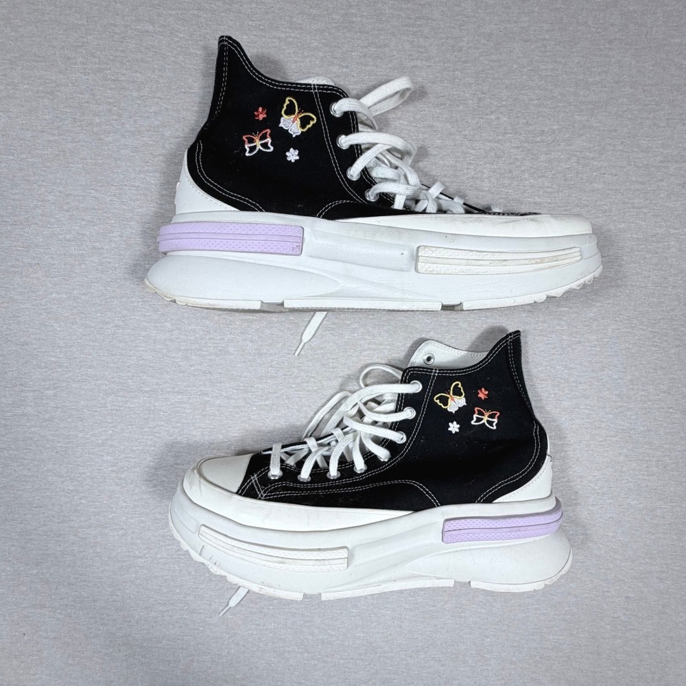 Converse High Top Run Star Legacy CX Butterfly Black White A05978C M 12 W 13.5